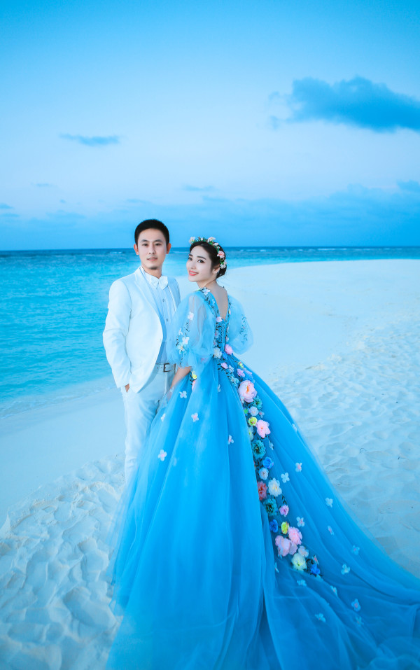 东三省出发马尔代夫神仙珊瑚岛集体婚礼+婚拍